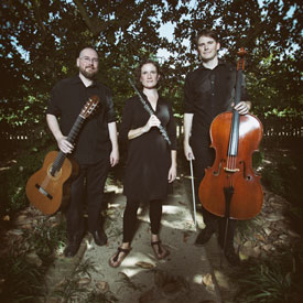 Portrait of Brian Smith, Natalie Smith, and Phil Snyder.